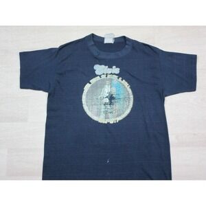 Vintage 1970s Elvis Presley "King of Rock n Roll" (L) T Shirt Distressed Iron On